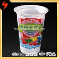 Tasse en plastique jetable en plastique de haute qualité de haute qualité imprimée par logo des fabricants chinois 8oz / 240ml pp